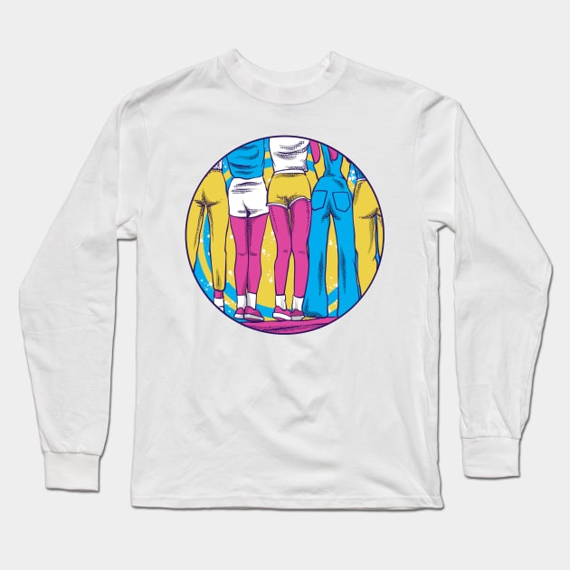 Living Tomorrow Long Sleeve T-Shirt by phsycartwork